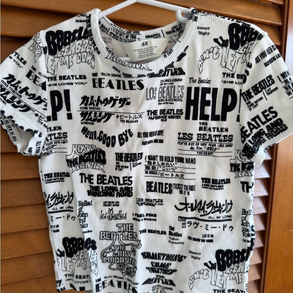 H&M Kids Broadway Show Graphic T-Shirt - Black and White